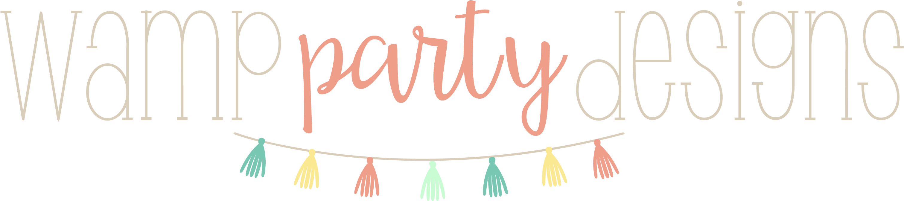 Wamp Designs - Calligraphy Clipart (3333x1250), Png Download