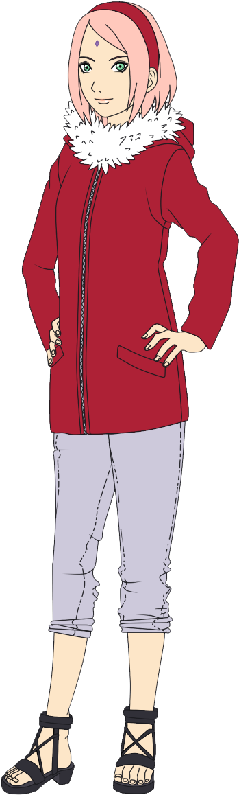 Naruto The Movie - Sakura Haruno Boruto The Last Clipart (349x1158), Png Download