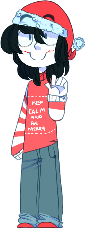 Christmas, Creepypasta, And Jeff The Killer Image - Cartoon Clipart (397x945), Png Download