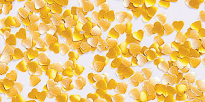 Wilton Gold Edible Hearts - Honeycomb Clipart (700x700), Png Download