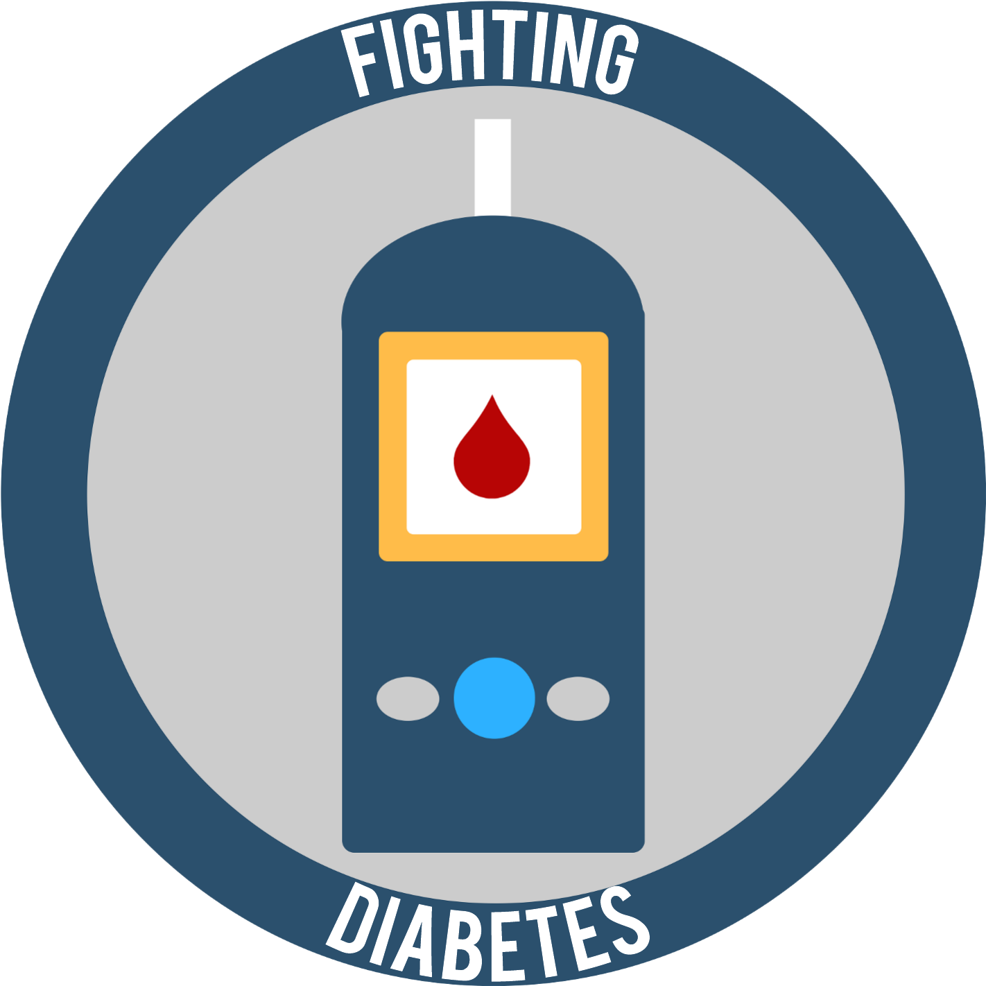 Fighting Diabetes Logo - Circle Clipart (1500x1500), Png Download