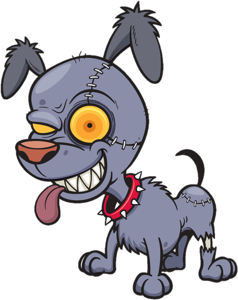 Zombie Dog - T-shirt - Cartoon Zombies Clipart (896x1023), Png Download
