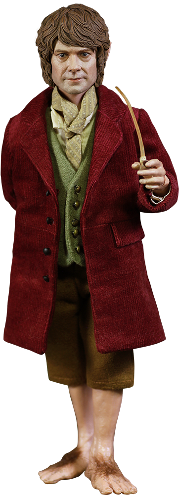 Bilbo Baggins 1/6th Scale Action Figure - Bilbo Bolseiro Clipart (480x1000), Png Download