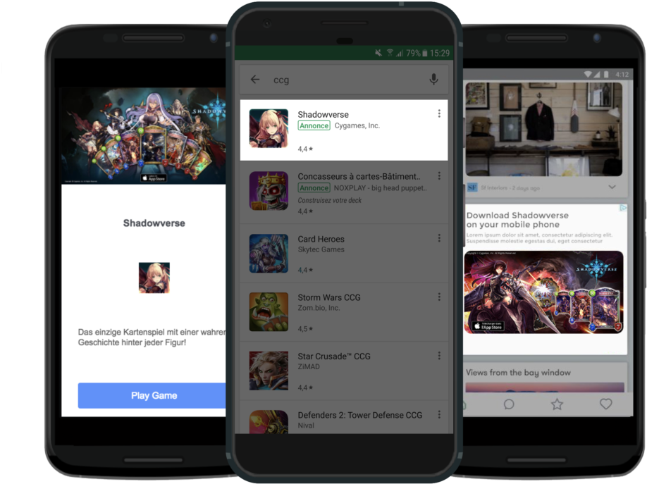 Shadowverse Google Ad - Iphone Clipart (1024x721), Png Download