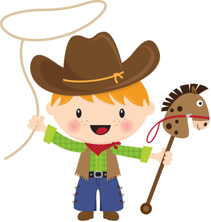 Google Cowgirl Baby, Western Cowboy, Carousel Party, - Country Infantil Desenho Clipart (673x709), Png Download