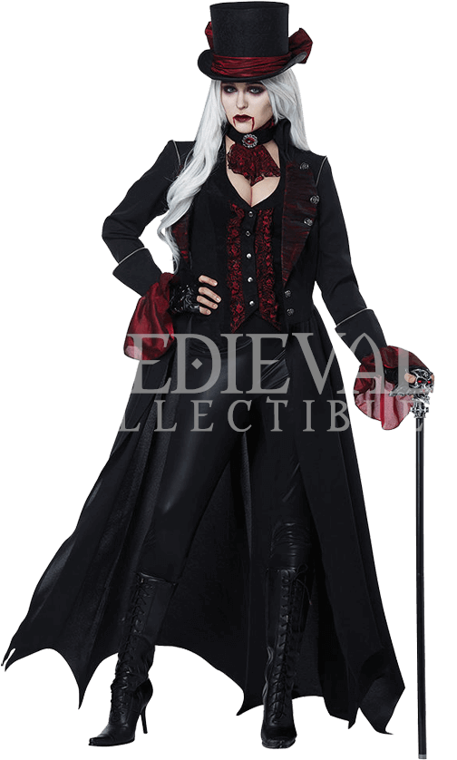 Dressed To Kill Womens Vampire Costume - Gothic Costume Clipart (850x850), Png Download