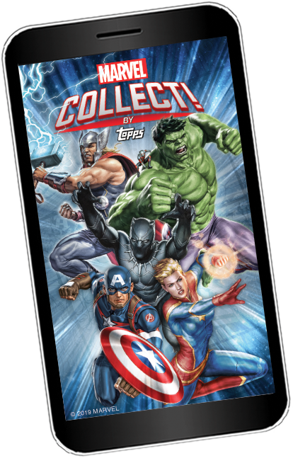 With This New App, Topps Brings All The Fun And Excitement - Marvel Heroes 2015 Clipart (484x706), Png Download