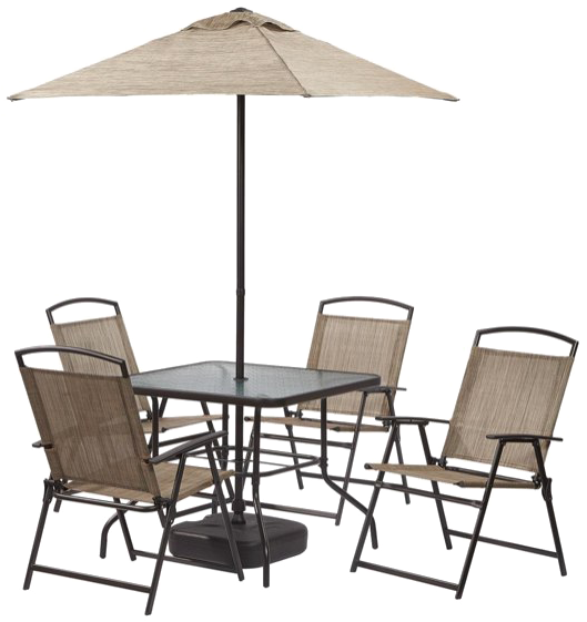 Patio Table Transparent Background - Outdoor Table Umbrella Png Clipart (655x581), Png Download