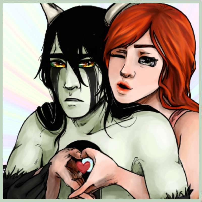 ♥•this Is An Ask Blog For The Pairing Of Ulquiorra - Cartoon Clipart (800x800), Png Download