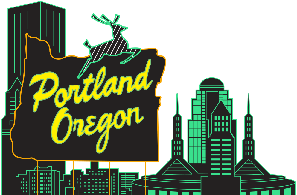 Conf Will Take Place On The 6th Floor At The Nines - Made In Oregon Sign Clipart (993x650), Png Download