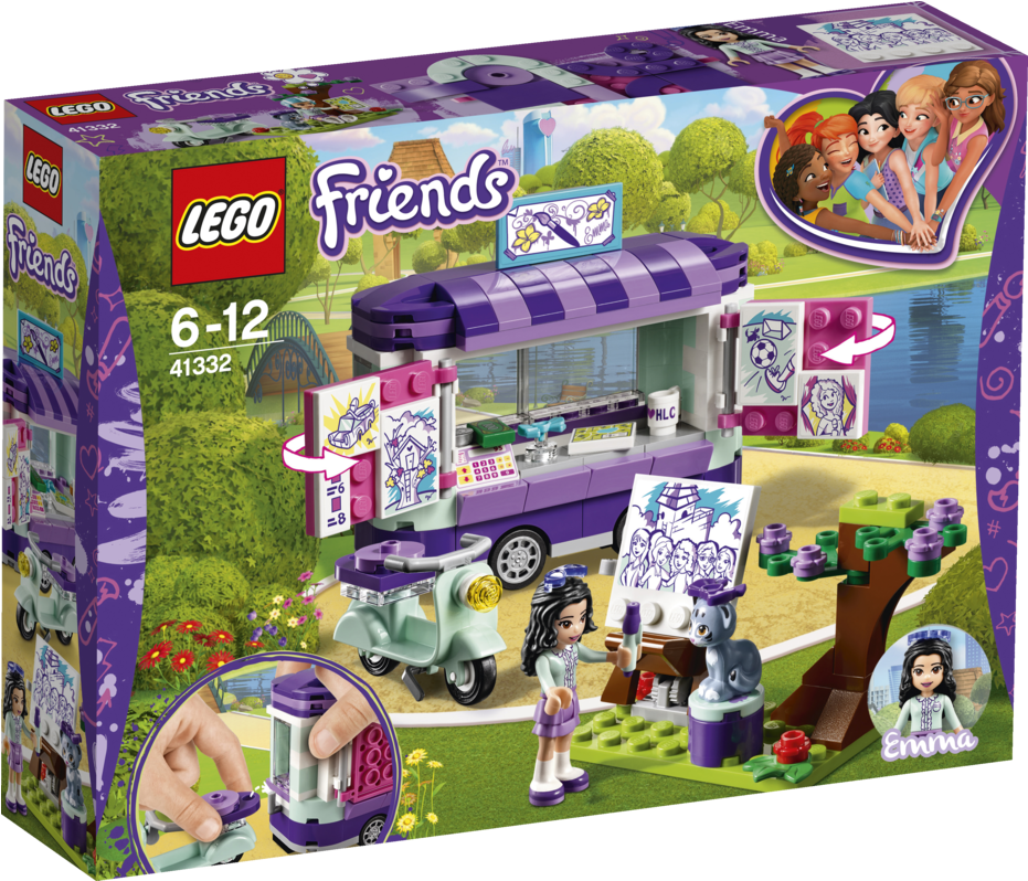 Lego Friends Emmas Art Stand Clipart (1000x1000), Png Download