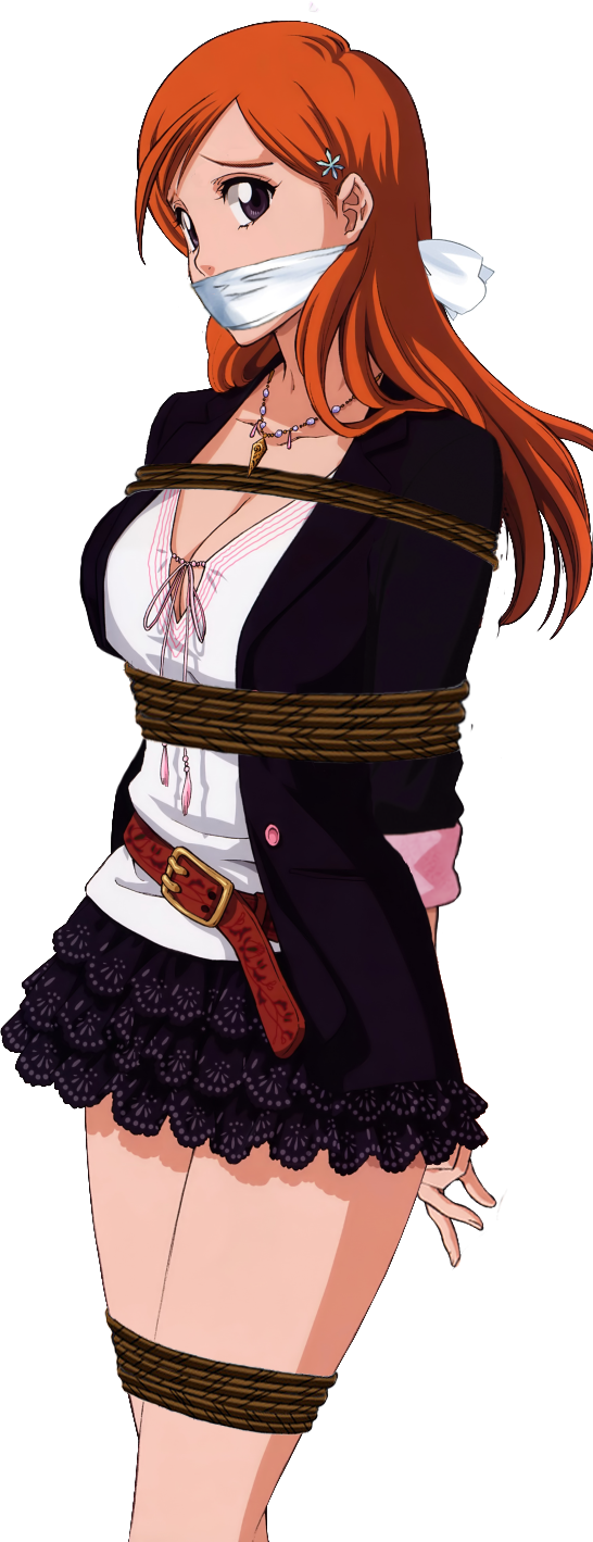 Orihime Inoue From Bleach Tied Up &amp - Inoue Bleach Clipart (546x1419), Png Download