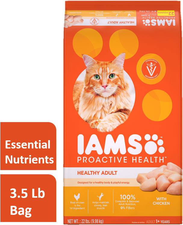 Iams Healthy Adult Cat Food Clipart (795x762), Png Download