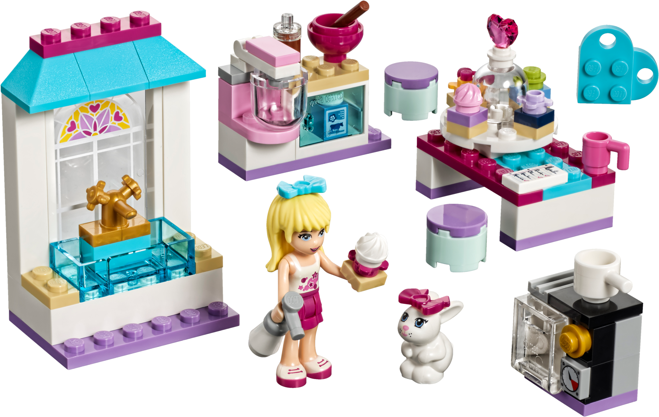 Stephanie's Friendship Cakes - Lego Friends Stephanie's Bakery Clipart (2400x1799), Png Download