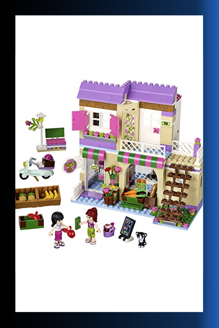 Lego Friends 41108 Heartlake Food Market - Lego Friends Food Sets Clipart (735x1100), Png Download