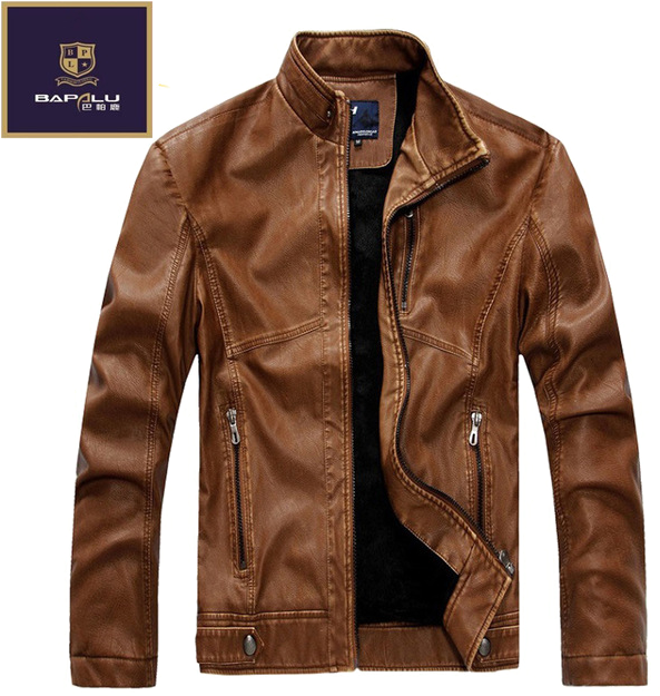 Leather Winter Coat Png Download Image - Leather Jacket Coat Men Clipart (640x640), Png Download
