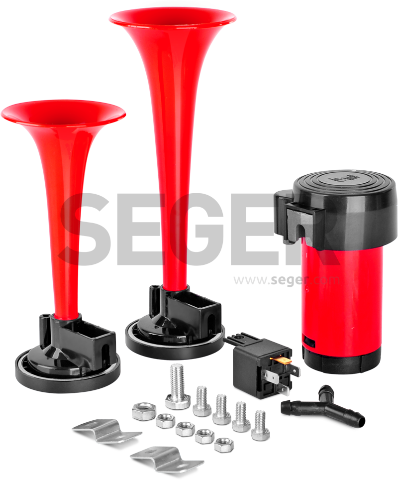 80kh/82kh Compressor Air Horn W/two Trumpets - Joystick Clipart (800x964), Png Download