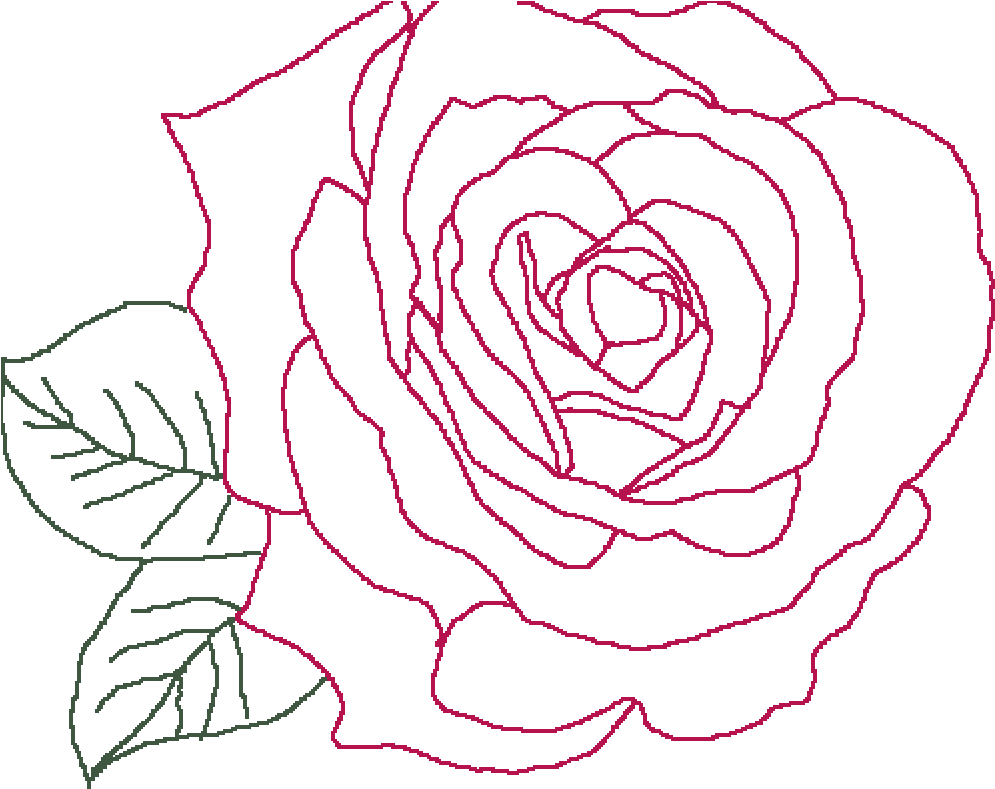 Pixilart Rose Wip By Pusheenicorn - Floribunda Clipart (1000x800), Png Download