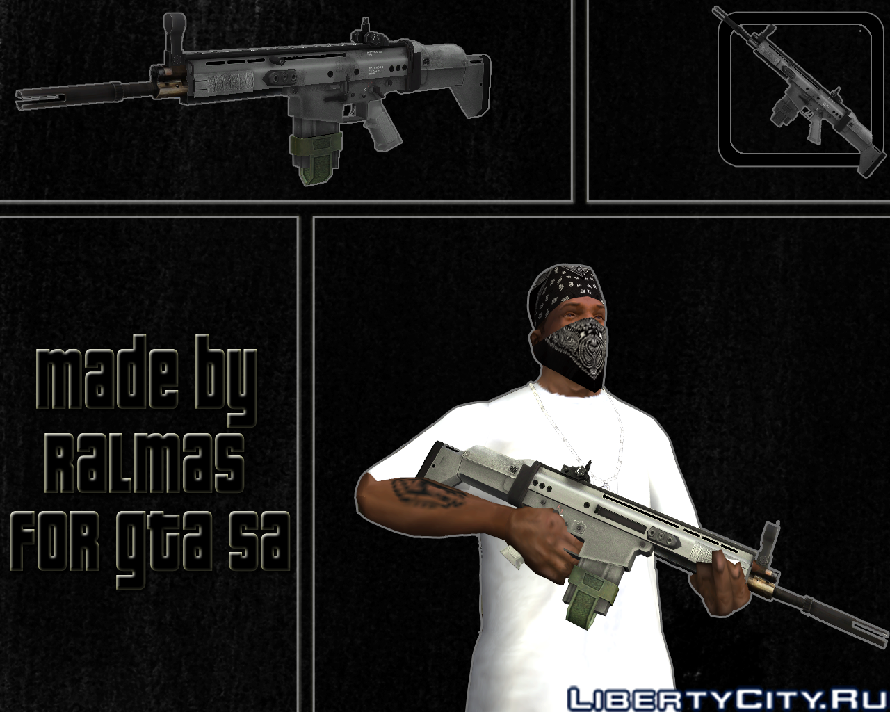 Assault Rifle Clipart (1280x1024), Png Download