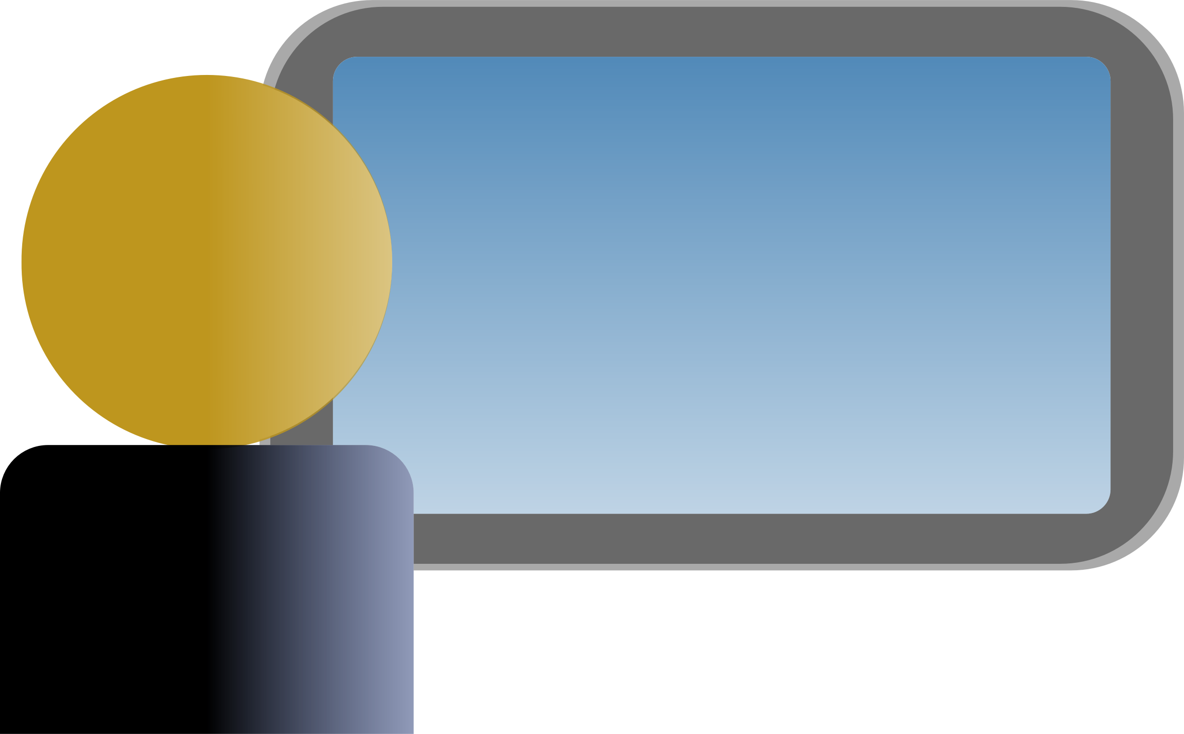 Computer User - Clip Art - Png Download (2400x1488), Png Download