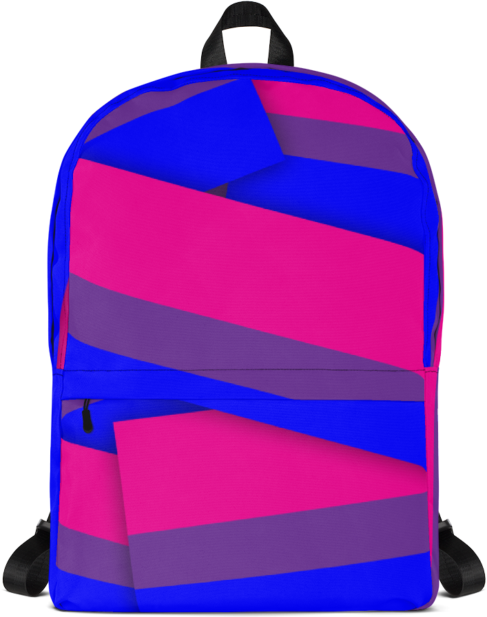 Bisexual Pride Flag Backpack - Backpack Clipart (1000x1000), Png Download