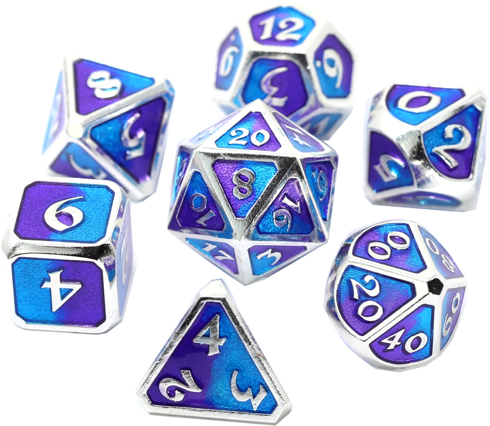 Die Hard Dice 7 Die Set Mythica Spellbinder Nightfall - Triangle Clipart (1000x870), Png Download