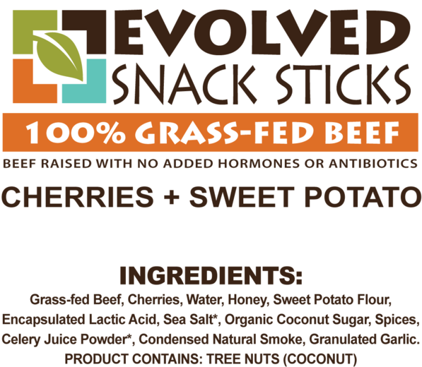 Grass-fed Beef Snack Stick W / Cherries & Sweet Potato - Chico Bento Clipart (600x600), Png Download