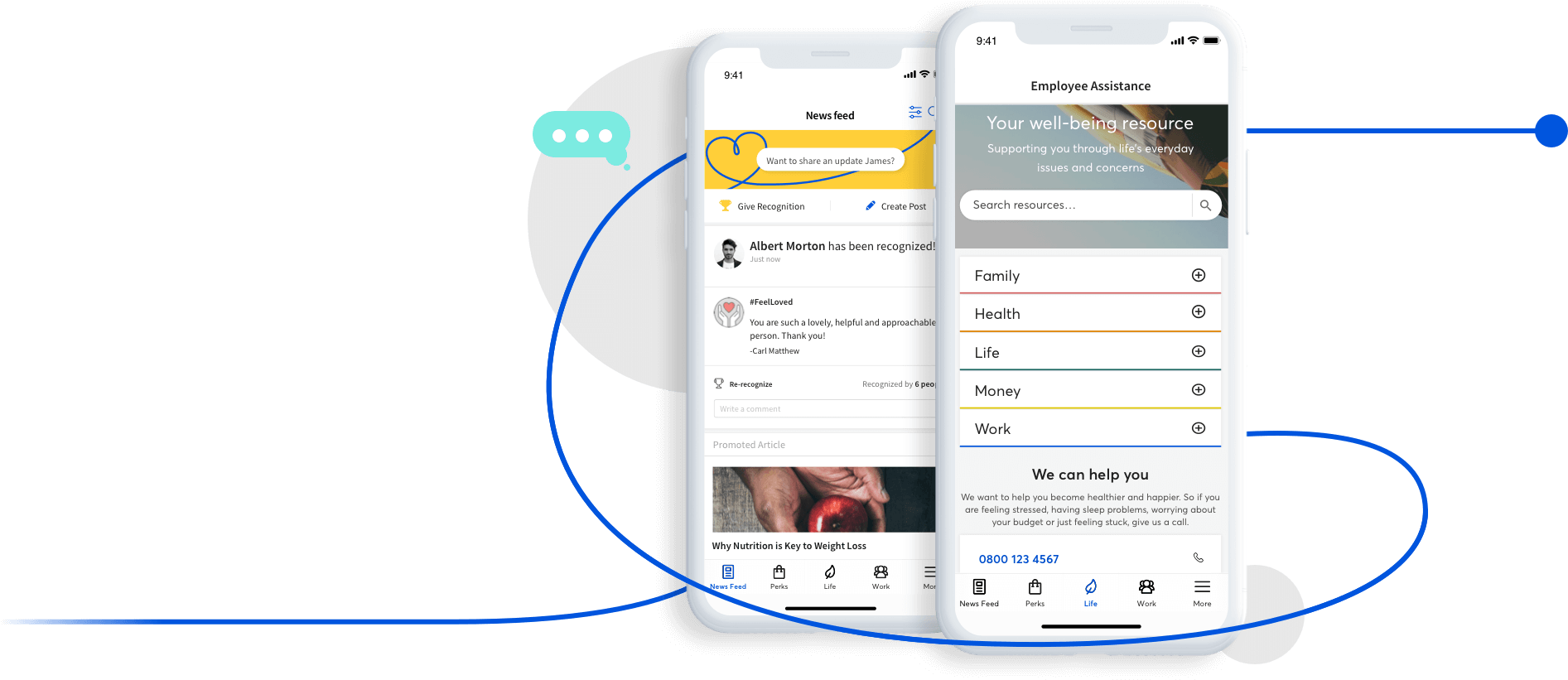 The First Unified Total Well-being Platform - Iphone Clipart (1980x880), Png Download