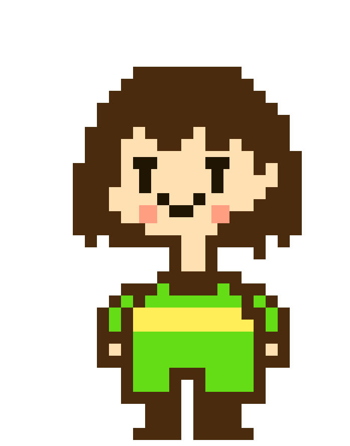 Ct Chara - Undertale Frisk 8 Bit Clipart (1200x1200), Png Download