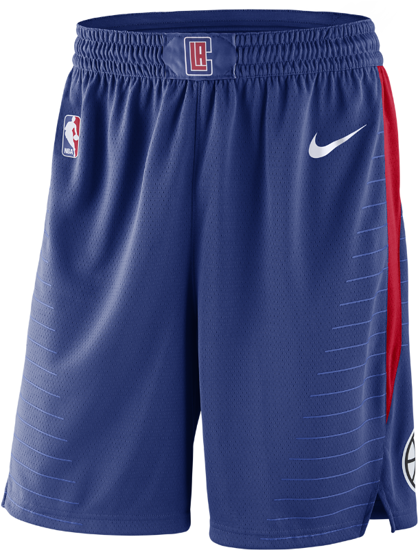 La Clippers Nike Icon Edition Swingman Men's Nba Shorts - La Clippers Jersey And Shorts - Png Download (1000x1000), Png Download