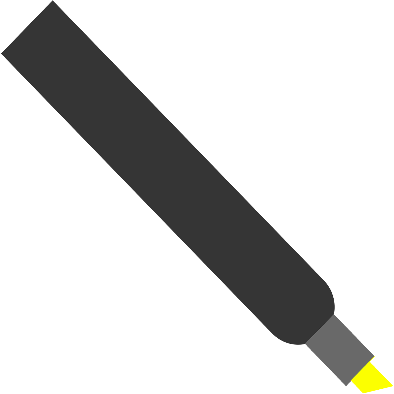 Highlighter Clipart (1280x1280), Png Download
