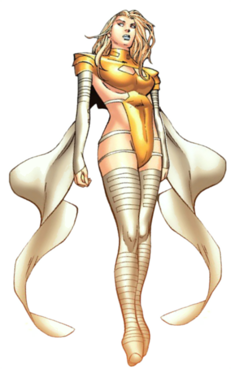Emma Frost As The Phoenix-posessed White Queen By John - Marvel Phoenix Five Emma Frost Clipart (469x750), Png Download