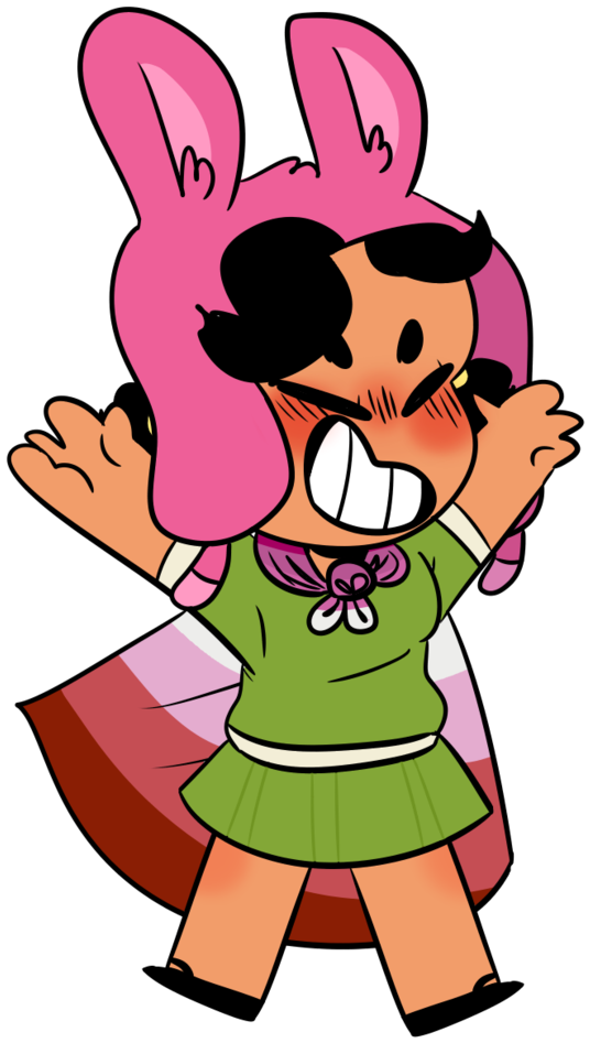 #bobs Burgers#bb Louise#louise Belcher#lesbian#pride#my - Cartoon Clipart (579x960), Png Download
