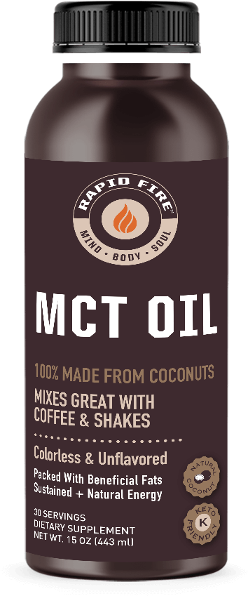 Rapid Fire Mct Oil Dietary Supplement, 16 Fl Oz, 30 - Energy Shot Clipart (527x1002), Png Download