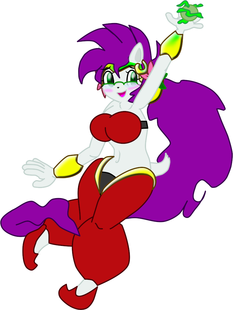 Gracie Shaymin Half Genie Hero - Cartoon Clipart (788x1050), Png Download