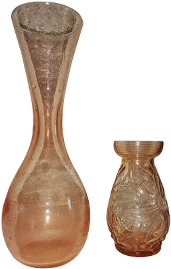 Pink Glass Vase Set - Earthenware Clipart (600x600), Png Download