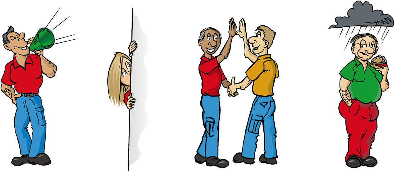 Emotional Intelligence Cartoons - Cartoon Clipart (1280x560), Png Download