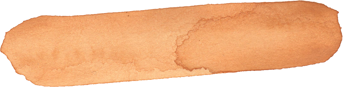 Free Download - Watercolor Brush Stroke Brown Clipart (1184x303), Png Download