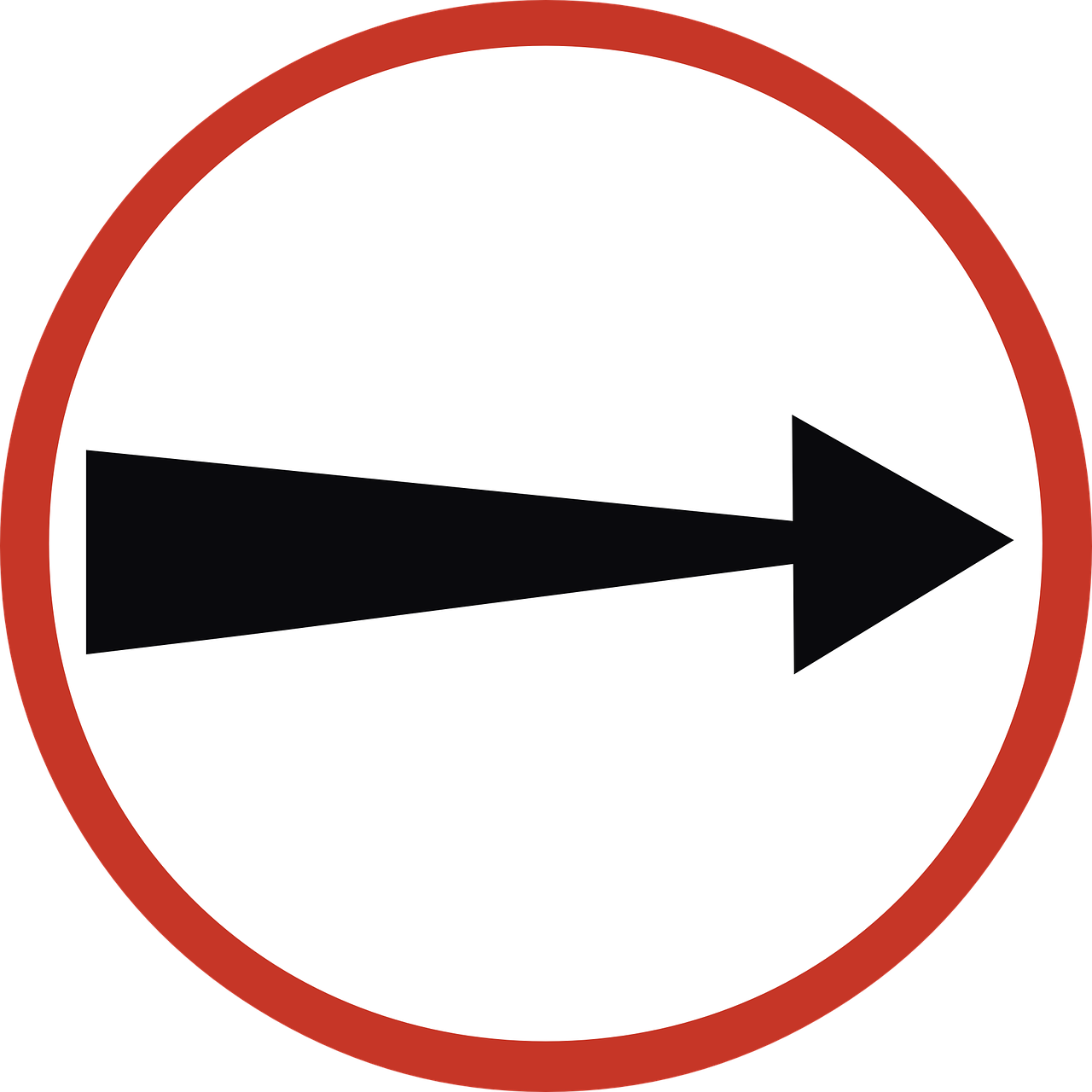 Road Sign Direction Arrow Png Image - Road Clipart (1280x1280), Png Download