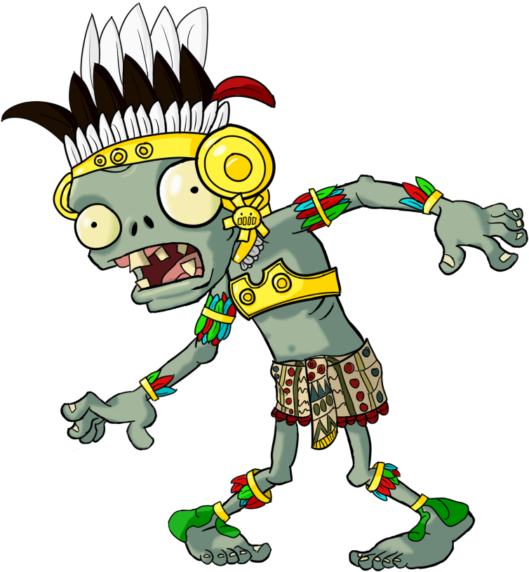 Aztec Clipart Soldier - Aztec Zombies - Png Download (812x875), Png Download