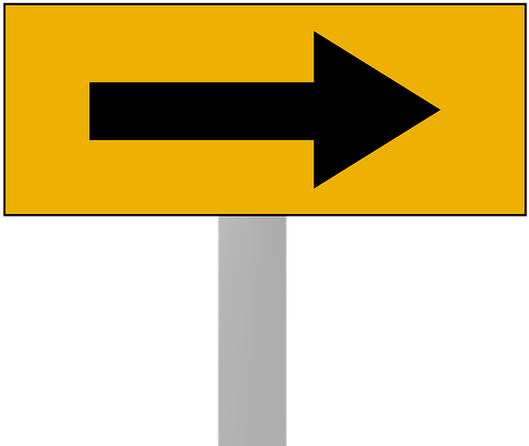 Road Arrow Arrow Direction Sign Road Right Street - Traffic Sign Clipart -  Large Size Png Image - PikPng