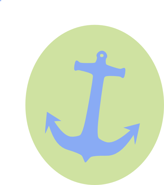 This Free Clip Arts Design Of Anchor Green Circle Png - Cross Transparent Png (534x600), Png Download