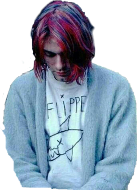 Kool Aid Hair Dye Kurt Cobain Clipart (480x667), Png Download