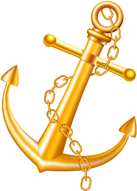 Golden Anchor - Graphic Design Clipart (1200x628), Png Download