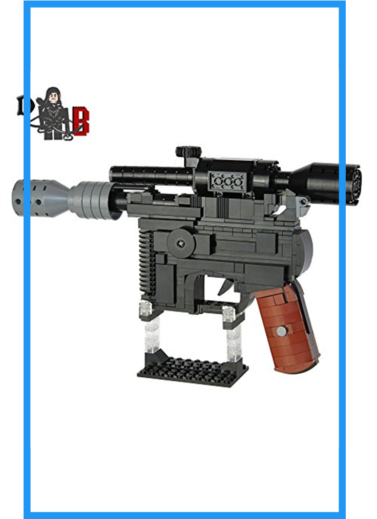 Star Wars Custom Han Solo Dl-44 Heavy Blaster Pistol - Assault Rifle Clipart (735x1100), Png Download