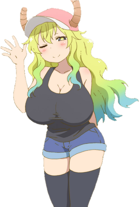 #lucoa #kobayashi-san Chi No Maid Dragon - Dragon Maid Lucoa Png Clipart (648x663), Png Download