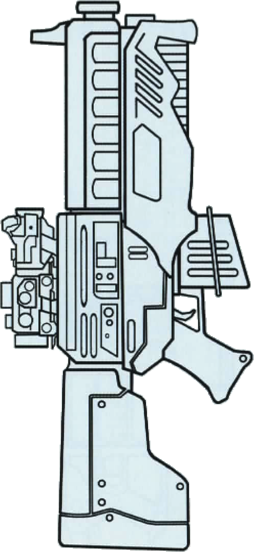 Blastech Dh-x Heavy Blaster Rifle - Dh X Heavy Blaster Rifle Clipart (496x1078), Png Download