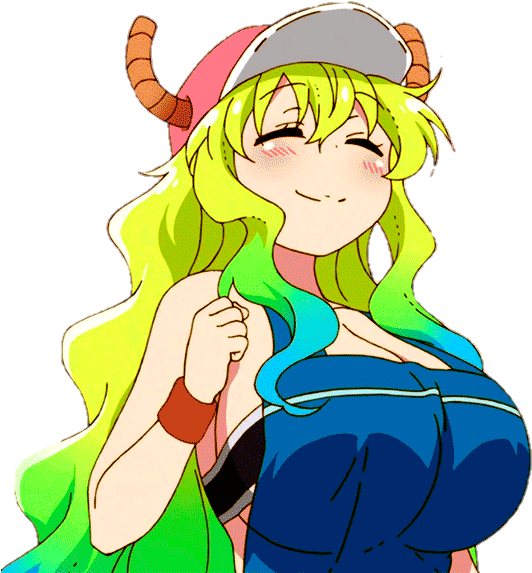 #lucoa #quetzalcoatl #kobayashi-san Chi No Maid Dragon - Dragon Maid Quetzalcoatl Gif Clipart (550x577), Png Download