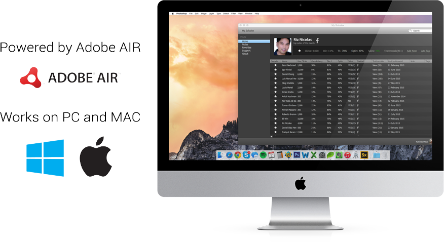 Most Advanced Solo Ad Vendor Rolodex Application - Apple Imac 2016 Png Clipart (876x478), Png Download