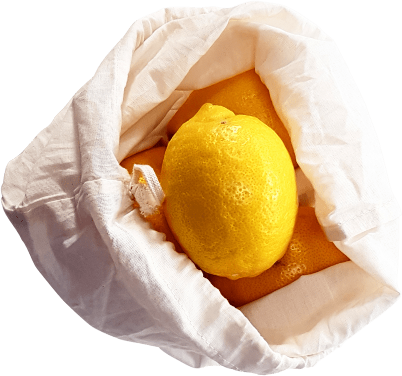 Reusable Cotton Bag With Lemon - Rangpur Clipart (1024x1024), Png Download